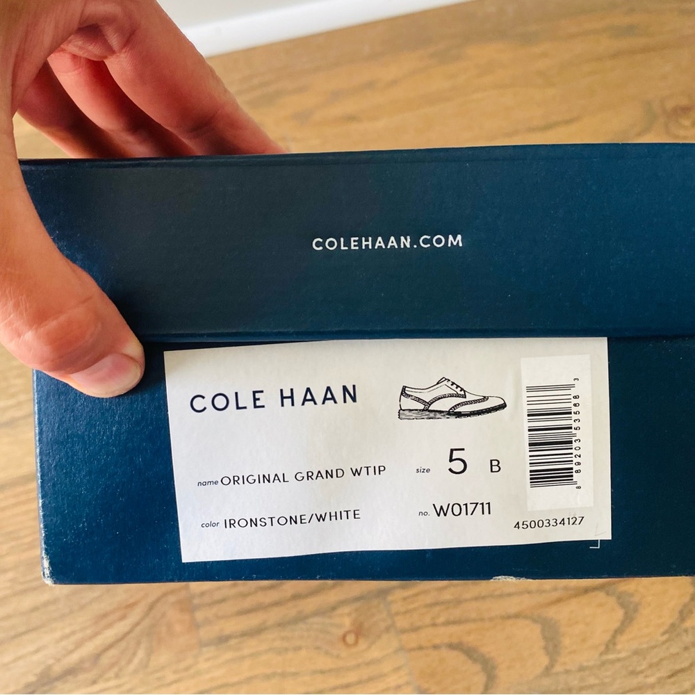 Cole Haan Original Grand WTIP, size 5 Ironstone/white - Picture 8 of 9